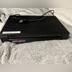 Sony Black DVD Player with Purple Accent